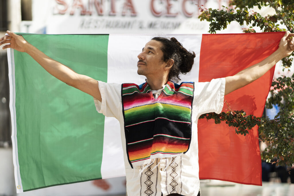 A photograph that takes part of the World Cup campaigns in Mexico