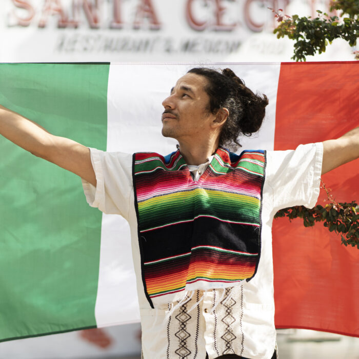 A photograph that takes part of the World Cup campaigns in Mexico