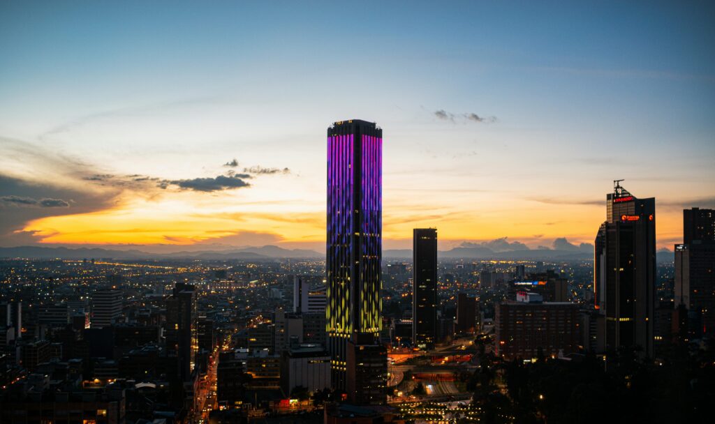 Panoramic view of Bogotá, the capital of Colombia