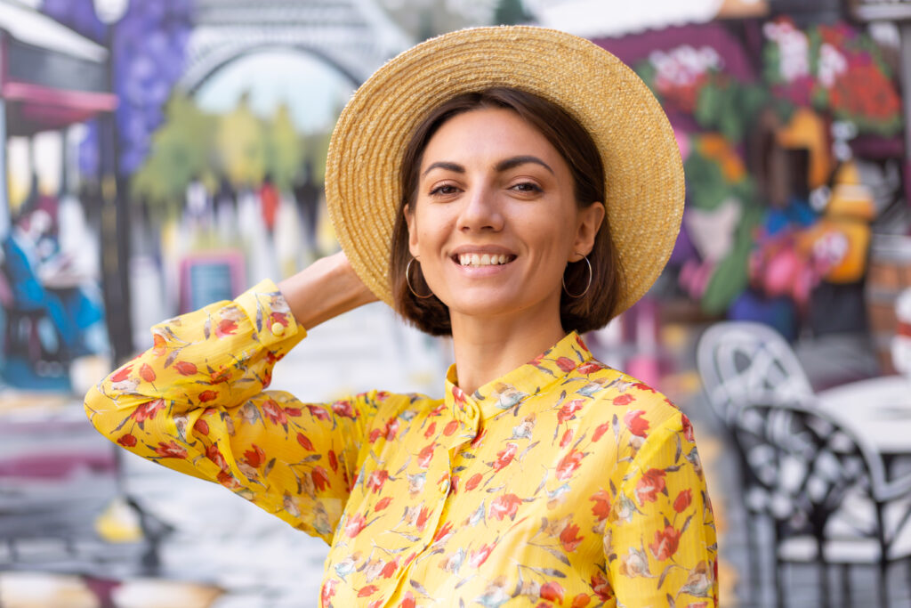 A woman who is a content creator in Colombia