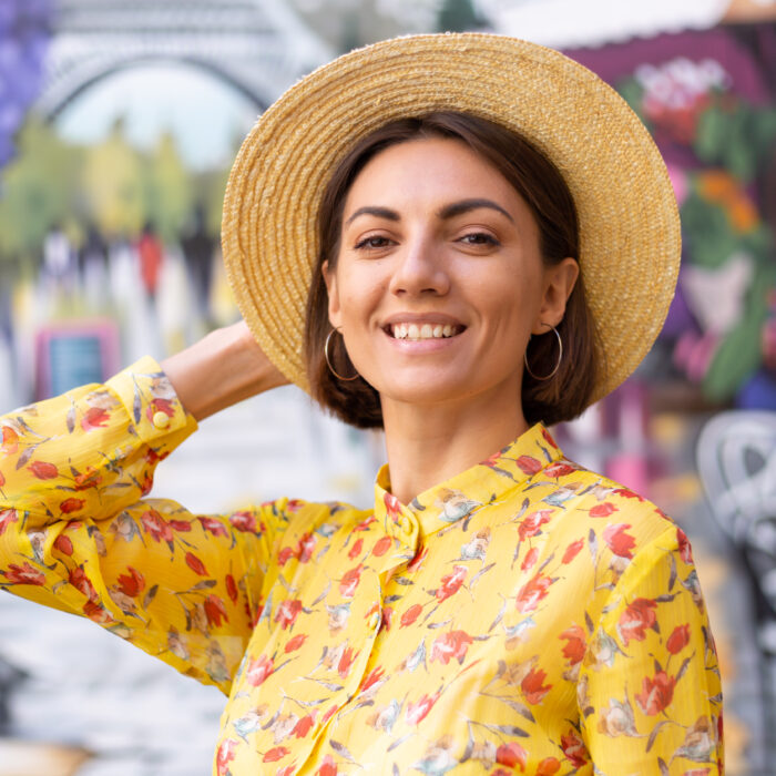 A woman who is a content creator in Colombia