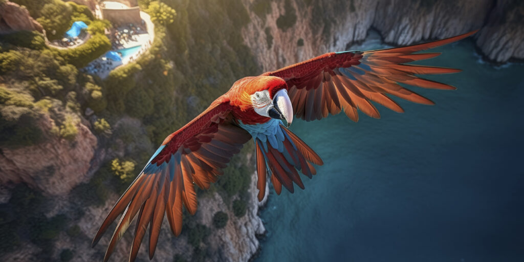 A parrot from a website in Latin America